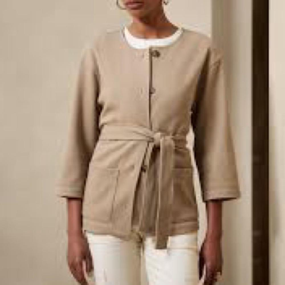 Banana Republic Beige Belted Trench Coat